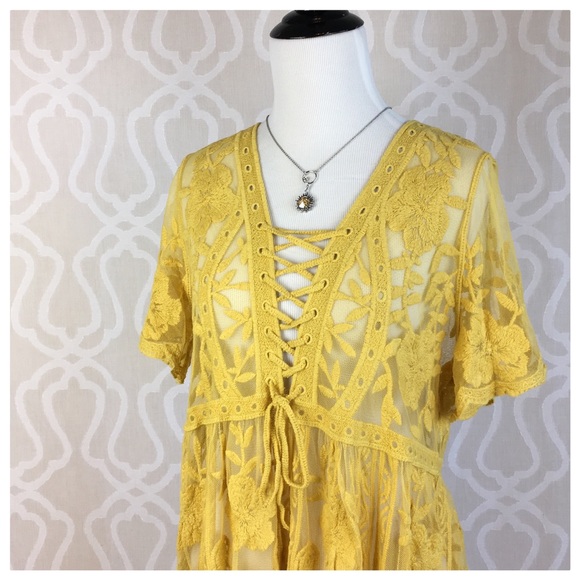 Anastasia Boho Lace Kimono Maxi Dress - Picture 8 of 8